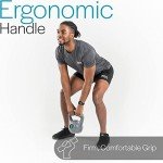 Core Balance Grey Vinyl Kettlebell Weight, Home Gym Strength Training, Cardio Workout, Colour Coded, Non Slip Rubber Feet