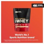 Optimum Nutrition Gold Standard 100% Whey Muscle Building and Recovery Protein Powder With Naturally Occurring Glutamine and BCAA Amino Acids, Vanilla Ice Cream Flavour, 15 Servings, 450 g
