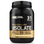 Optimum Nutrition ON Gold Standard 100% Isolate Pure Whey Protein, Naturally Occurring BCAAs and Glutamine, Pre and Post Workout, Vanilla Flavour, 31 Servings, 930 g