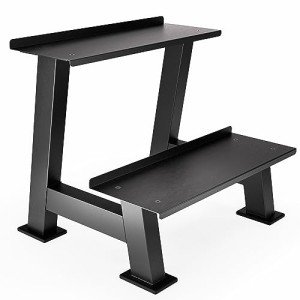 Synergee Kettlebell Storage Rack - Gym Storage Rack for Fitness Equipment Organization. 2-Tier Shelf for Holding Kettlebells.