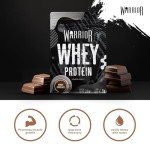 Warrior Whey Protein Powder – Up to 36g* of Protein Per Shake – Low Sugar, and Low Carbs – GMP Certified (Double Chocolate, 1kg)
