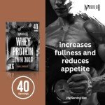 Warrior Whey Protein Powder – Up to 36g* of Protein Per Shake – Low Sugar, and Low Carbs – GMP Certified (Double Chocolate, 1kg)