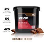 Serious Shredz 4kg – Diet Whey Protein Powder – Contains L-Carnitine L-Tartrate and Green Tea Extract – Supports Lean Muscle Growth, 133 Servings – The Bulk Protein Company (Double Chocolate)