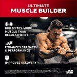 MuscleTech NitroTech Whey Protein Powder, Muscle Maintenance & Growth, Whey Isolate Protein Powder With 3g Creatine, Protein Shake For Men & Women, 6.8g BCAA, 40 Servings, 1.8g, Vanilla Cream