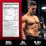 MuscleTech NitroTech Whey Protein Powder, Muscle Maintenance & Growth, Whey Isolate Protein Powder With 3g Creatine, Protein Shake For Men & Women, 6.8g BCAA, 40 Servings, 1.8g, Vanilla Cream