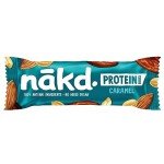 Nakd Caramel Protein Bar - Vegan - Gluten Free - Healthy Snack, 45g (Pack of 16 bars)