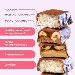 FitnesSHOCK Protein Bar 12pcs no added sugar, 20% protein, low carb (3,5g), rich in fibre, low calorie, 12-pack fitness chocolate bars mix box, palm oil free 12x50g