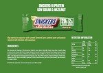 Snickers - High Protein Bars | Low Sugar, Only 2g of Sugar per bar, Hazelnut and Milk Chocolate Flavour, 12 x 57g Box, 20g Protein