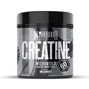 Warrior Creatine Monohydrate Powder – Micronised for Easy Mixing and Consumption – Proven to Improve Physical Performance / Recovery, 5g Servings (Unflavoured, 300g)