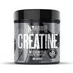 Warrior Creatine Monohydrate Powder – Micronised for Easy Mixing and Consumption – Proven to Improve Physical Performance / Recovery, 5g Servings (Unflavoured, 300g)