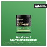 Optimum Nutrition Micronised Creatine Powder, 100% Pure Creatine Monohydrate Powder for Performance and Muscle Power, Unflavoured Shake, 186 Servings, 634 g