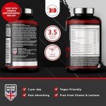 Test Booster for Men - 210 Vegan Capsules - 1450mg per Testosterone Supplement Serving - TESTOMAX™ 2.0 Contains 17 Active Ingredients Incl. Ashwagandha KSM 66®, CoQ10, Maca Root - Made by Nutravita