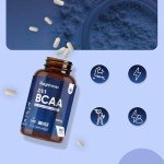 BCAA Tablets 2000mg - 180 Tablets - with Essential Amino Acids - Vitamin B6 & B12-3 Months Supply - 2:1:1 Ratio BCAAs - for Men & Women - Vegan & Non-GMO