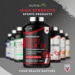 Test Booster for Men - 210 Vegan Capsules - 1450mg per Testosterone Supplement Serving - TESTOMAX™ 2.0 Contains 17 Active Ingredients Incl. Ashwagandha KSM 66®, CoQ10, Maca Root - Made by Nutravita