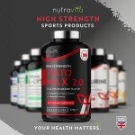 Test Booster for Men - 210 Vegan Capsules - 1450mg per Testosterone Supplement Serving - TESTOMAX™ 2.0 Contains 17 Active Ingredients Incl. Ashwagandha KSM 66®, CoQ10, Maca Root - Made by Nutravita