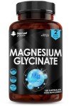 Magnesium Glycinate Supplements - 1040mg of Magnesium - 120 High Strength Capsules Providing 208mg Elemental Per Serving - Pure Active Ingredient - UK Manufactured by New Leaf Products
