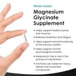 Magnesium Glycinate Supplements - 1040mg of Magnesium - 120 High Strength Capsules Providing 208mg Elemental Per Serving - Pure Active Ingredient - UK Manufactured by New Leaf Products