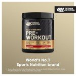 Optimum Nutrition Gold Standard Pre Workout Powder, Energy Drink with Creatine Monohydrate, Beta Alanine, Caffeine and Vitamin B Complex, Nutrition Supplement, Fruit Punch Flavour, 30 Servings, 330 g