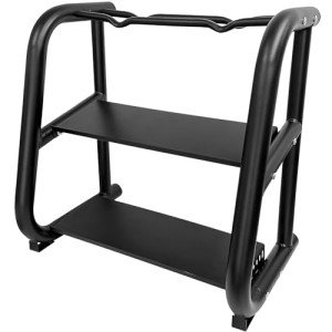 Kettlebell Storage Rack, 2-Tier Weight Racks, Kettlebell Stand, Dumbbell and Kettlebell Rack for Home Gym, Black