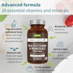 Igennus Methylated Men's Multivitamin, 22 Slow Release Highly Bioavailable Nutrients, Active B-Vitamins, Clean Label, MTHFR Supplement, Energy & Heart Health, 60 Easy-to-Swallow Vegan Tablets