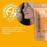 Fitness Health ST Johns Wort Tablets | Relief of Slightly Low Mood & Mild Anxiety | High Strength Supplement | Vegan Tablets & UK Made | High Strength St. John's Wort Supplement | 1000MG (90 Tablets)