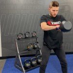 TKO 3-Tier Kettlebell Rack | Perfect for Any Home Gym & Commercial Gym | Black/Silver Kettle Bell Weight Stand | Keep Your Workout Area Clean & Safe | 31” W x 23” D x 33” H