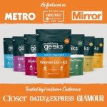 Vitamin D3 4000 iu & Vitamin K2 MK7 100μg - 1 Year Supply, 365 Easy-Swallow Vitamin D3 K2 Tablets, 1-A-Day High Strength Vegetarian D3 and K2 Vitamin Supplements, UK Made Vitamin D Tablets