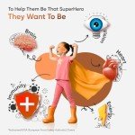 Multivitamin for Kids - 120 Natural Raspberry & Orange Flavour Chewable Gummies (2 Month Supply) - Low-Sugar Childrens Multivitamins with Zinc & Omega 3, 6 & 9 - Vegetarian Vitamins for Kids