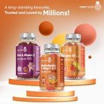 Multivitamin for Kids - 120 Natural Raspberry & Orange Flavour Chewable Gummies (2 Month Supply) - Low-Sugar Childrens Multivitamins with Zinc & Omega 3, 6 & 9 - Vegetarian Vitamins for Kids