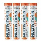 Effervescent Multivitamins - High Strength Multivitamin Tablets - Complete One a Day Supplements for Men & Women - 20 Per Tube (Pack of 4)