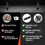 56" Olympic Barbell Bar, 2" Standard Straight Barbell Bars for Weight Lifting Bar for Bench Press/Squats/Hip Thrusts/Lunges/Biceps- Home Gym Weight Bar- 2 Spring Collars(500lb Weight Capacity)