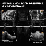 LAVVON 55" Weight Lifting Bar, 1" Standard Straight Olympic Barbell Bar for Bench Press/Hip Thrusts/Squats/Lunges, 480lb Weight Capacity, Silver, Black Matte Finish