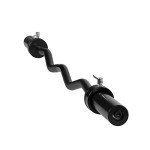 CAP Barbell Olympic EZ Curl Bar, Black, 47-Inch
