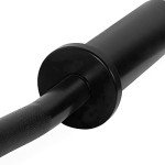 CAP Barbell Olympic EZ Curl Bar, Black, 47-Inch