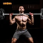 Olympic Barbell Bar, 48-inch Weight Lifting Bar, Fits 2-inch Weight Plates, Strength Training Workout Bar for Squats, Hip Thrusts, Bench Press, and Weightlifting, with 2 Spring Collars (350LBS Weight Capacity）