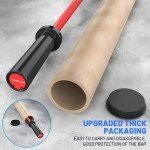 E.T.ENERGIC 4ft Olympic Barbell 20KG Bar Load 500lbs Capacity Available Men's Barbell with Hard Chrome Sleeves for 2" Olympic Plates