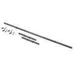 US Weight 105 Pound Barbell Weight Set for Home Gym| Adjustable Weight Set with Two Dumbbell Bars and Full 6 Ft Bar, Black