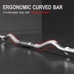 Yaheetech Barbell Weight Set - Olympic Curl Bar & 6 Olympic Weights & 2 Olympic Barbell Clamps for Lifts 66LB