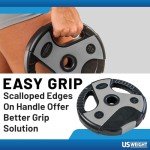 US Weight 54 LB Perfect Barbell Weight Set for Home Gym with 55” padded Bar, Adjustable Weights for Exercise, Lifting and to Build Muscle