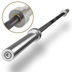 XMARK Barbell and Weight Set, 7' Olympic Barbell and 65 lb Set of XMARK Tri-Grip Olympic Weight Plates