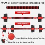 BCBIG Adjustable-Dumbbells-Sets,Free Weights-80lb(40lb*2) Dumbbells Set of 2 Convertible To Barbell A Pair of Lightweight for Home Gym,Women,Men