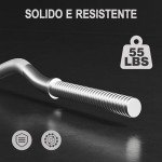 Yaheetech Barbell Weight Set - Olympic Curl Bar & 6 Olympic Weights & 2 Olympic Barbell Clamps for Lifts 55LB