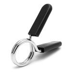 Lestino Spring Clip Collars, 1 inch (25 mm) for Smooth Dumbbell Handle or Standard Weightlifting Barbell (Pack of 4)