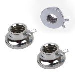 SquEqu 2 Pack Dumbbell Collars Spin Locking Nut with Safety Lock Screw Clamps for 1'' Standard Threaded Dumbbell Handles Weight Bar Hand Weight Set Barbell Adjustable Dumbbells Weight Set