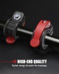 ZY-HUAN MINI Barbell Clips 1 inch I Multi-Size Adjustable Barbell Collar I 1 inch Barbell ClampsIQuick Release Weight Clips Pair of Locking for Dumbbell Bar (Black+Red)
