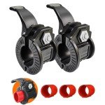 ZY-HUAN Barbell Clips 1 inch I Multi-Size Adjustable Weight ClipsIBarbell Clamps 1 inch IQuick Release Barbell Collar Pair of Locking for Dumbbell Bar (red)