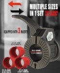 ZY-HUAN Barbell Clips 1 inch I Multi-Size Adjustable Weight ClipsIBarbell Clamps 1 inch IQuick Release Barbell Collar Pair of Locking for Dumbbell Bar (red)