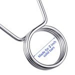 Sumind 4 Pieces 2 Inch Dumbbell Spring Collars Barbell Clamps Locking Collars Clips for Weightlifting Exercise Fitness Training Supplies (Silver)