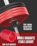 ZY-HUAN Barbell Clips 1 inch I Multi-Size Adjustable Weight ClipsIBarbell Clamps 1 inch IQuick Release Barbell Collar Pair of Locking for Dumbbell Bar (red)