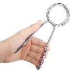 Sumind 4 Pieces 2 Inch Dumbbell Spring Collars Barbell Clamps Locking Collars Clips for Weightlifting Exercise Fitness Training Supplies (Silver)